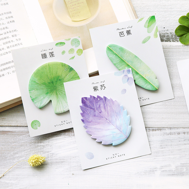 30 Pcs Leaf Sticky notes Plann - огляд і ціна Office Stationery Supply List