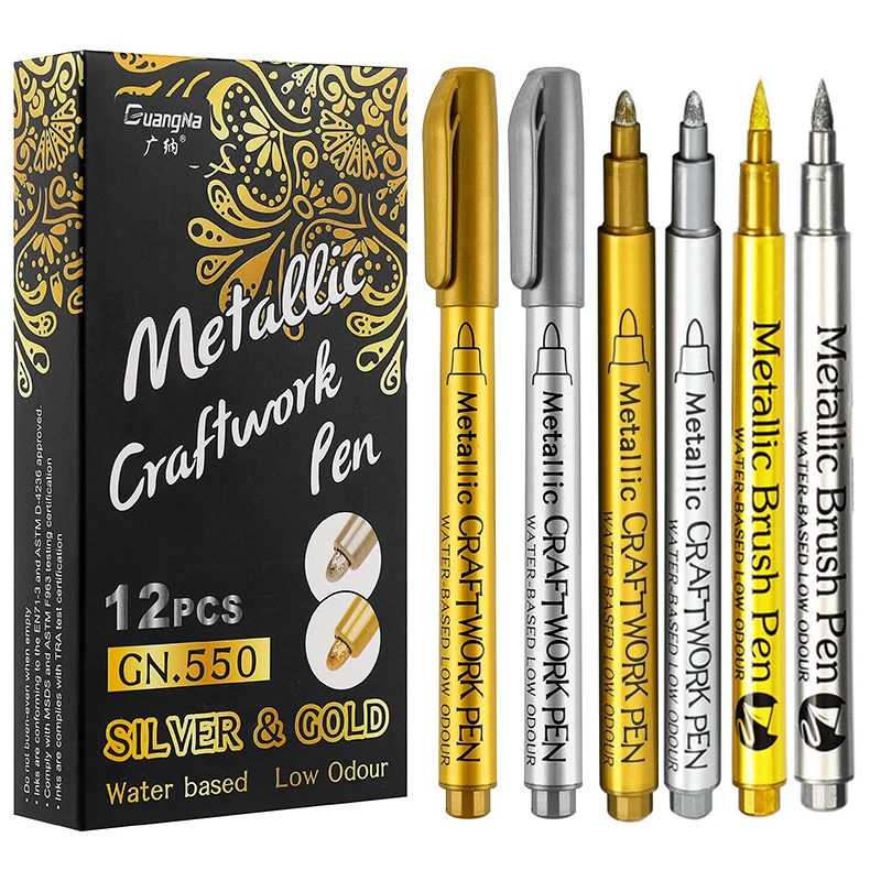Metallic Marker Pen Set Gold S - огляд і ціна Whiteboard Marker Set