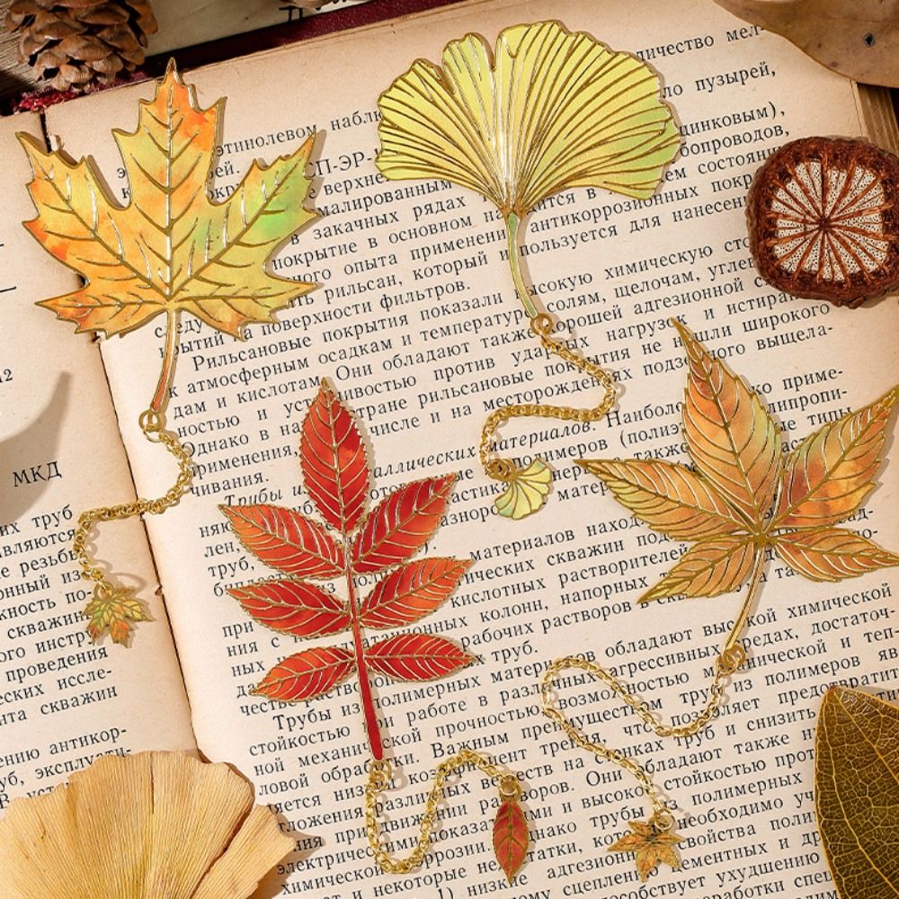 Metal Leaves Bronzing Bookmark - огляд і ціна Stationery And Office Supply Chain