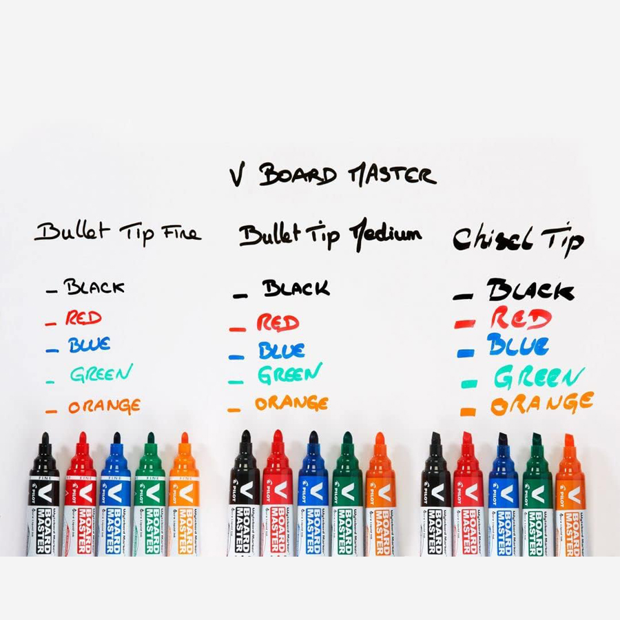 Pilot V Board Master WBMAVBM-M - огляд і ціна Whiteboard Marker Set