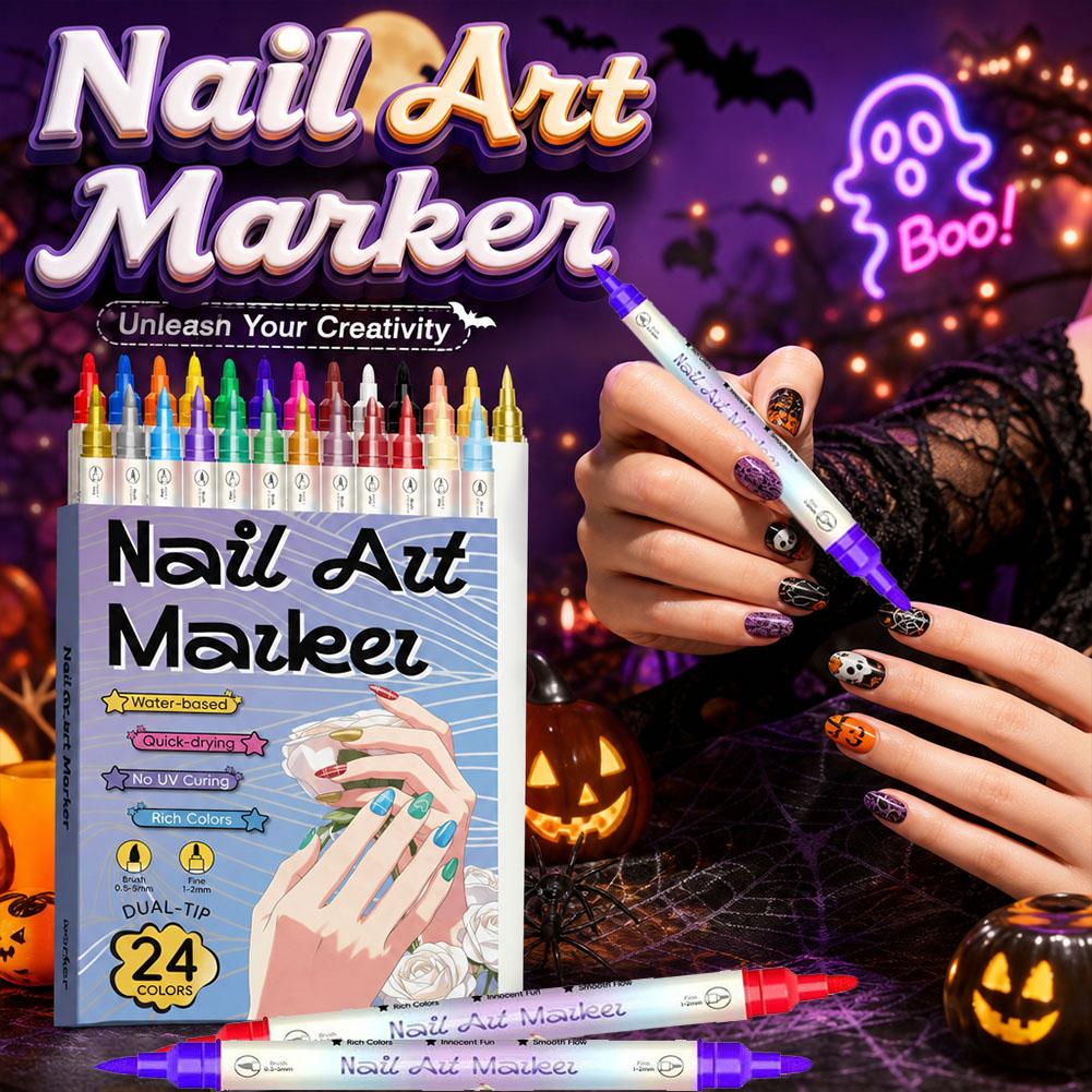 12/24 Colors Dual Tip Nail Art - огляд і ціна Copic Marker Sketch