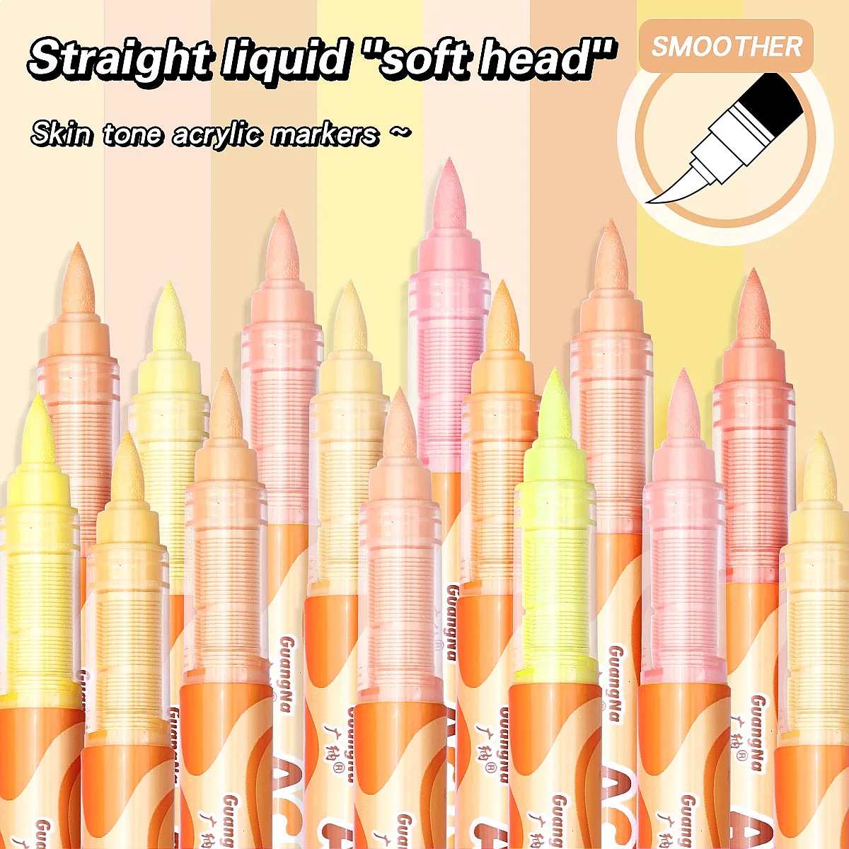 GuangNa 72 Colors Soft Brush A - огляд і ціна Copic Marker Sketch