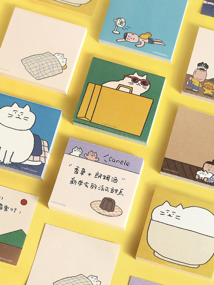 MATSUGODA Cute Cartoon Cat Pat - огляд і ціна Graph Paper Pad
