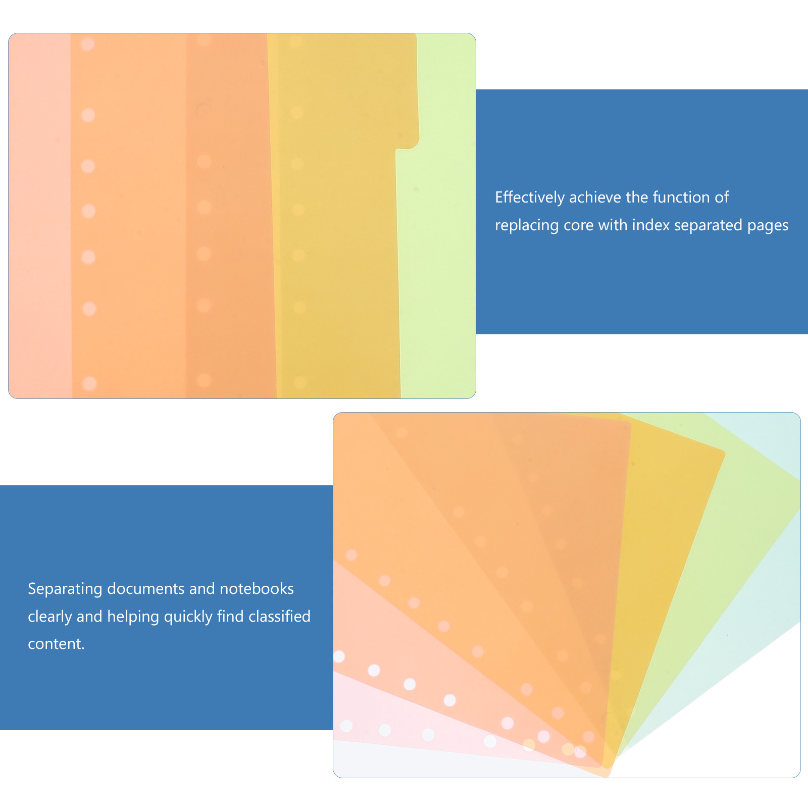 5Pcs Plastic Binder Dividers I - огляд і ціна Index Tab Divider