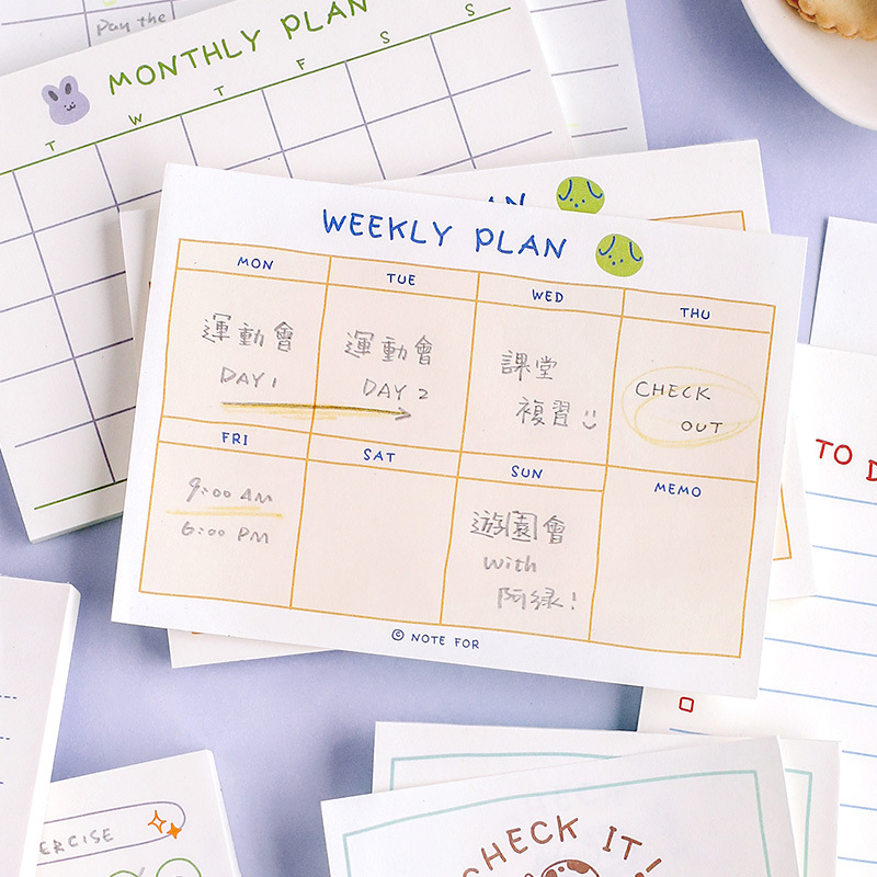 100sheets/50sheets Cute Plan S - огляд і ціна Office Stationery Supply List